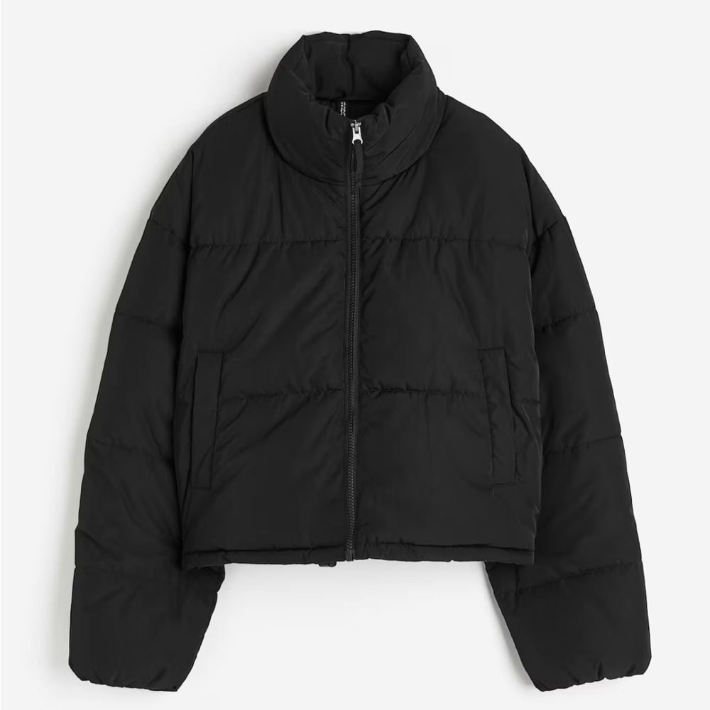 H&M Classic Black Puffer Jacket